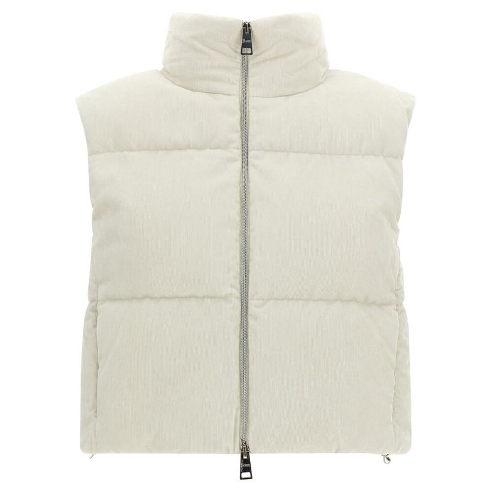 Herno White Viscose Sleeveless Women's Jacket